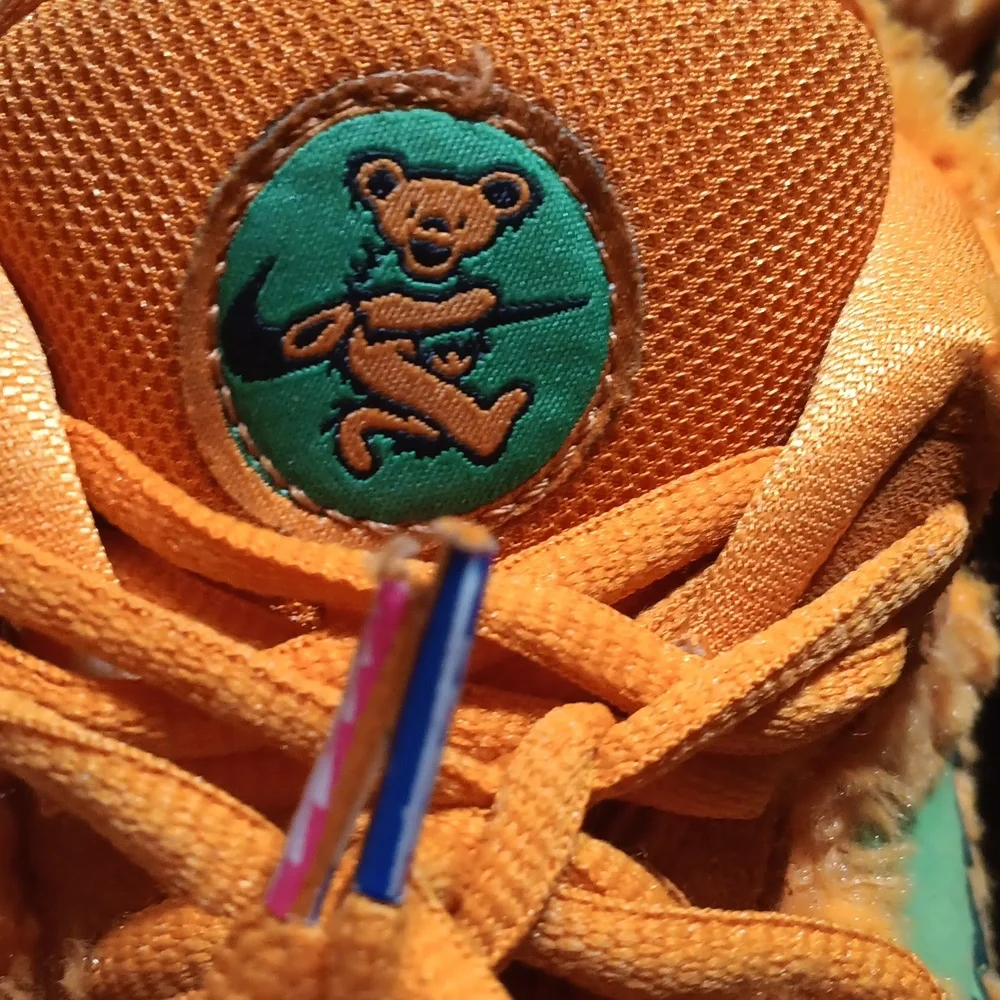 Nike Grateful Dead Orange Bear Sneakers Limited Edition Rare Size 8.5 - Picture 10 of 11